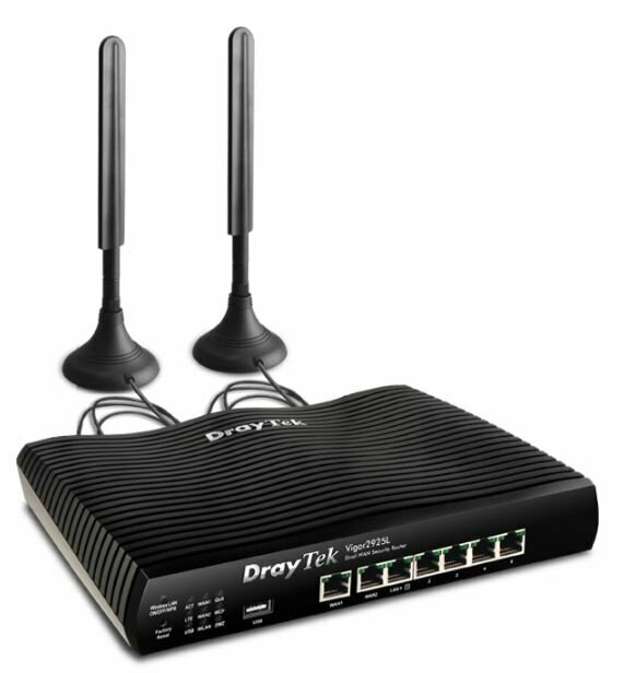 Draytek Vigor2925L Multi-WAN LTE Router 2xSIM/2xGbE WAN/5xGbE LAN/VPN  (-&gt;DV2926L)
