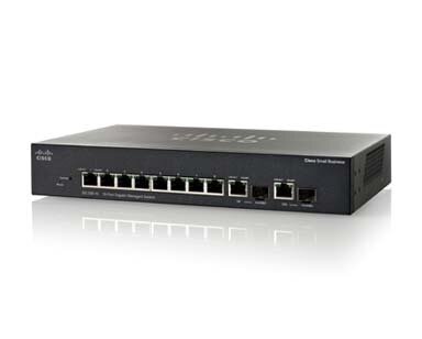 Cisco 10-port (8 x 10/100/1000 + 2 x combo Gigabit SFP) L3 Managed Switch