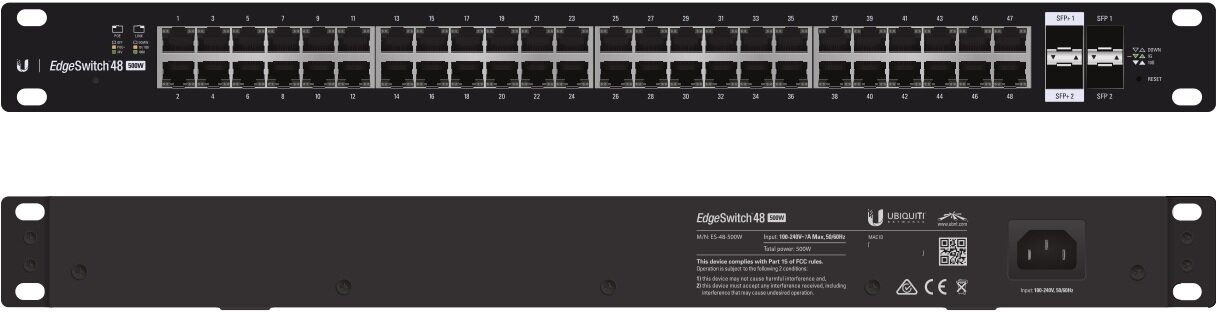 Ubiquiti EdgeSwitch Managed PoE+ Gigabit  Switch  48 Port 500W