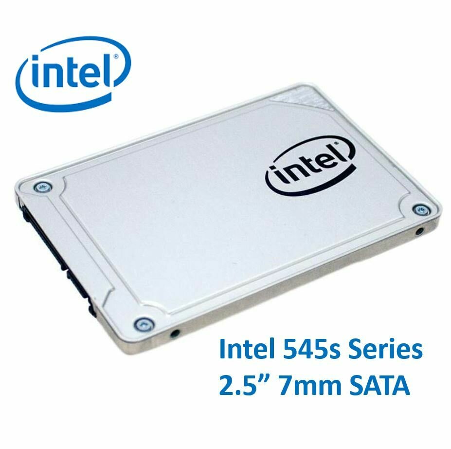 Intel 545s Series 2.5&#39; 256GB SSD SATA3 6Gbps 550/500MB/s 7mm TCL 3D NAND 75K/85K IOPS 1.6 Million Hours MTBF Solid State Drive 5yrs Wty
