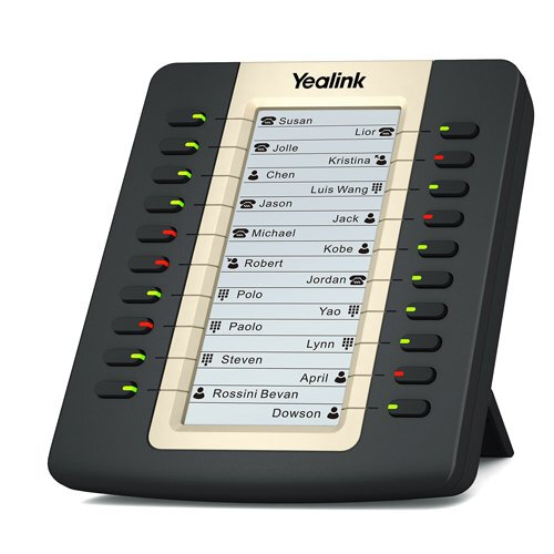 Yealink EXP20 expansion board for SIP-T27P/SIP-29G, LCD screen, 20 Dual LED&#39;s. Supports up to 6 units