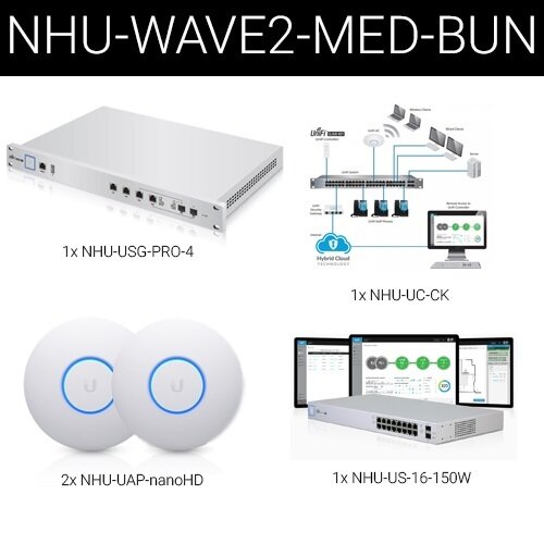 Ubiquiti Wave2 UniFi Wireless and Security Medium Business Bundle
