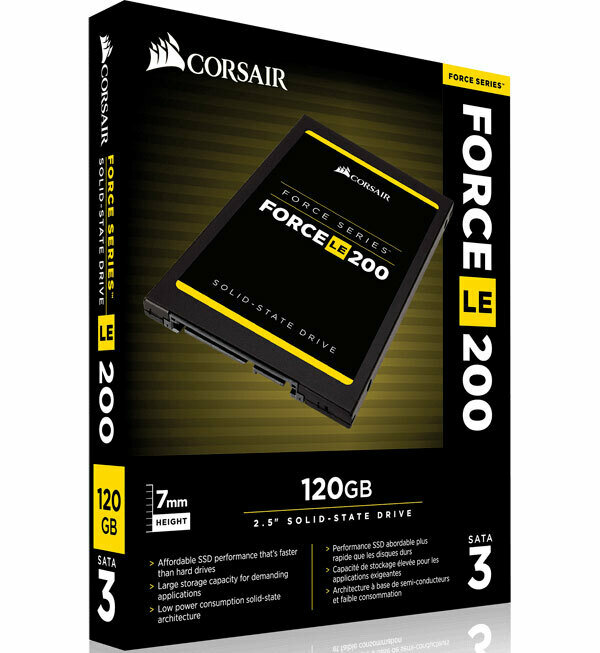 Corsair Force LE200 120GB 2.5&#39; SATA III SSD - TLC 550/500 MB/s 7mm