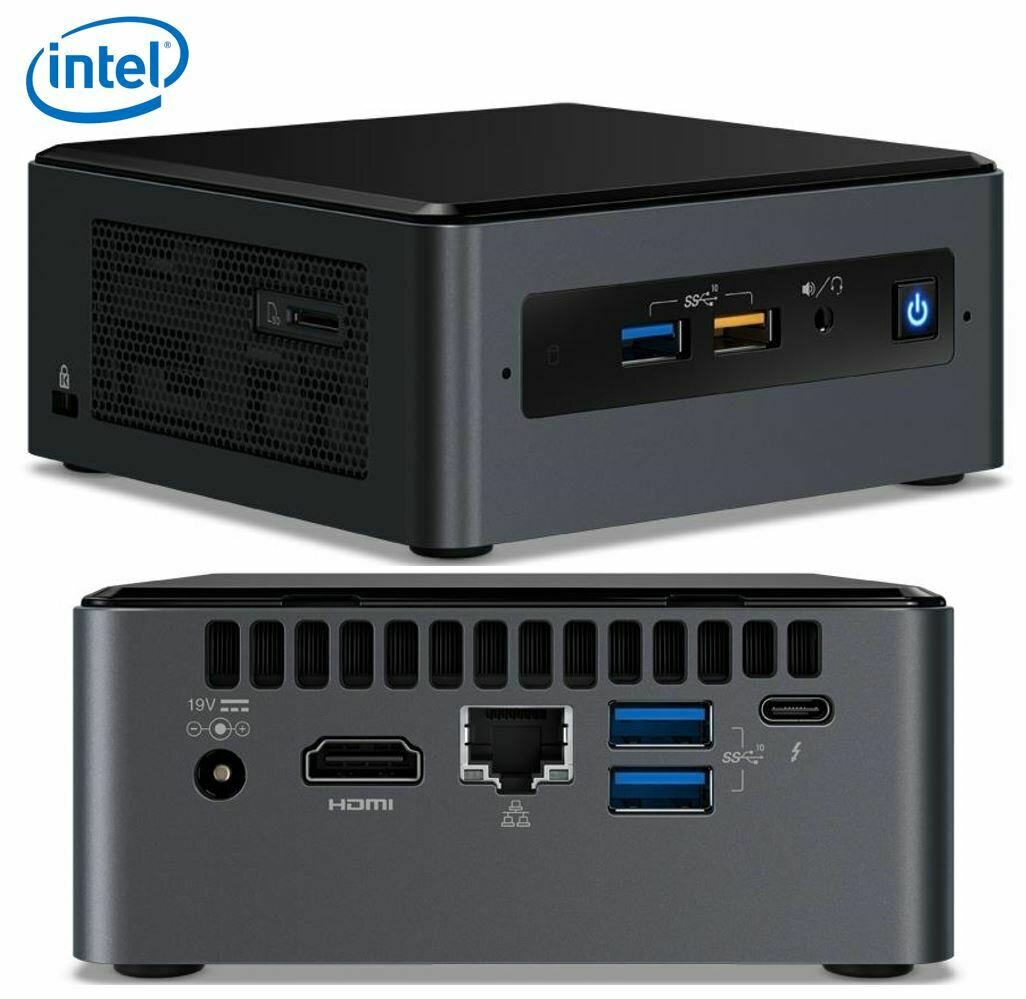 Intel NUC mini PC i5-7260U 3.4GHz 2xDDR4 SODIMM 2.5&#39; HDD M.2 SATA/PCIe SSD HDMI USB-C DP 3xDisplays GbE LAN Wifi BT 4xUSB3.0 DS POS ~SYI-BOXNUC8I5BEH4