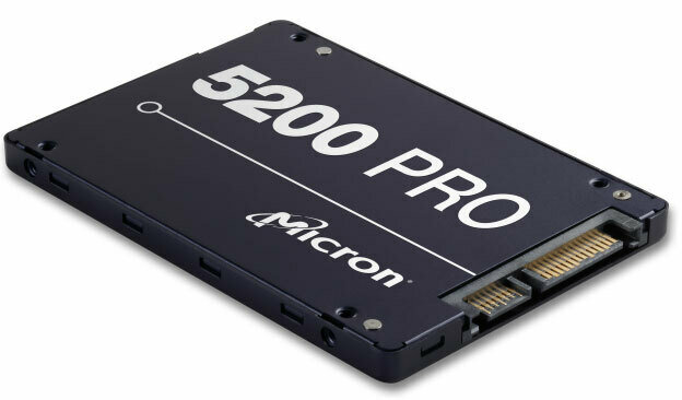 Micron 5200 PRO 1.92TB 2.5&#39; SATA3 6Gbps 7mm Server Data Centre SSD 3D TLC NAND 540R/520W MB/s 95K/32K IOPS 2DWPD 3 Mil hrs 5yrs Crucial