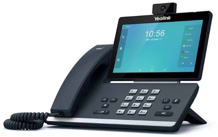 Yealink T58V  16 Line IP HD Android Video Phone, 7&#39; 1024 x 600 colour touch screen, HD voice, Dual Gig Ports, Built in Bluetooth and WiFi,USB 2.0 Port