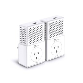 TP-Link TL-PA7010P-KIT AV1000 1000Mbps Gigabit Passthrough Powerline Starter Kit HomePlug AV2 1x1Gbps LAN 300m Pair Button Plug &amp; Play