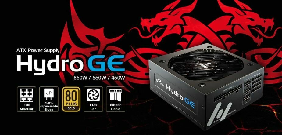 FSP 650W Hydro GE 80+ Gold Fully Modular 135mm FDB FAN ATX PSU 5 Years Warranty