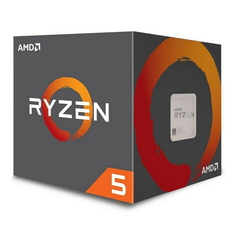 AMD Ryzen 5 2600X, 6 Cores AM4 CPU, 4.25GHz 19MB 95W w/Wraith Spire Cooler Fan Box
