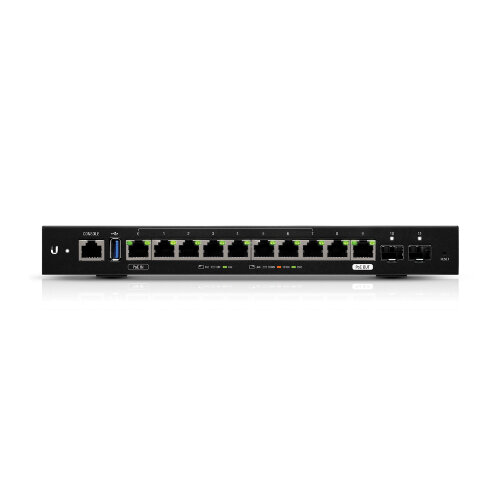 Ubiquiti EdgeRouter 12 - 10-Port Gigabit Router with PoE Passthrough and 2 SFP Ports