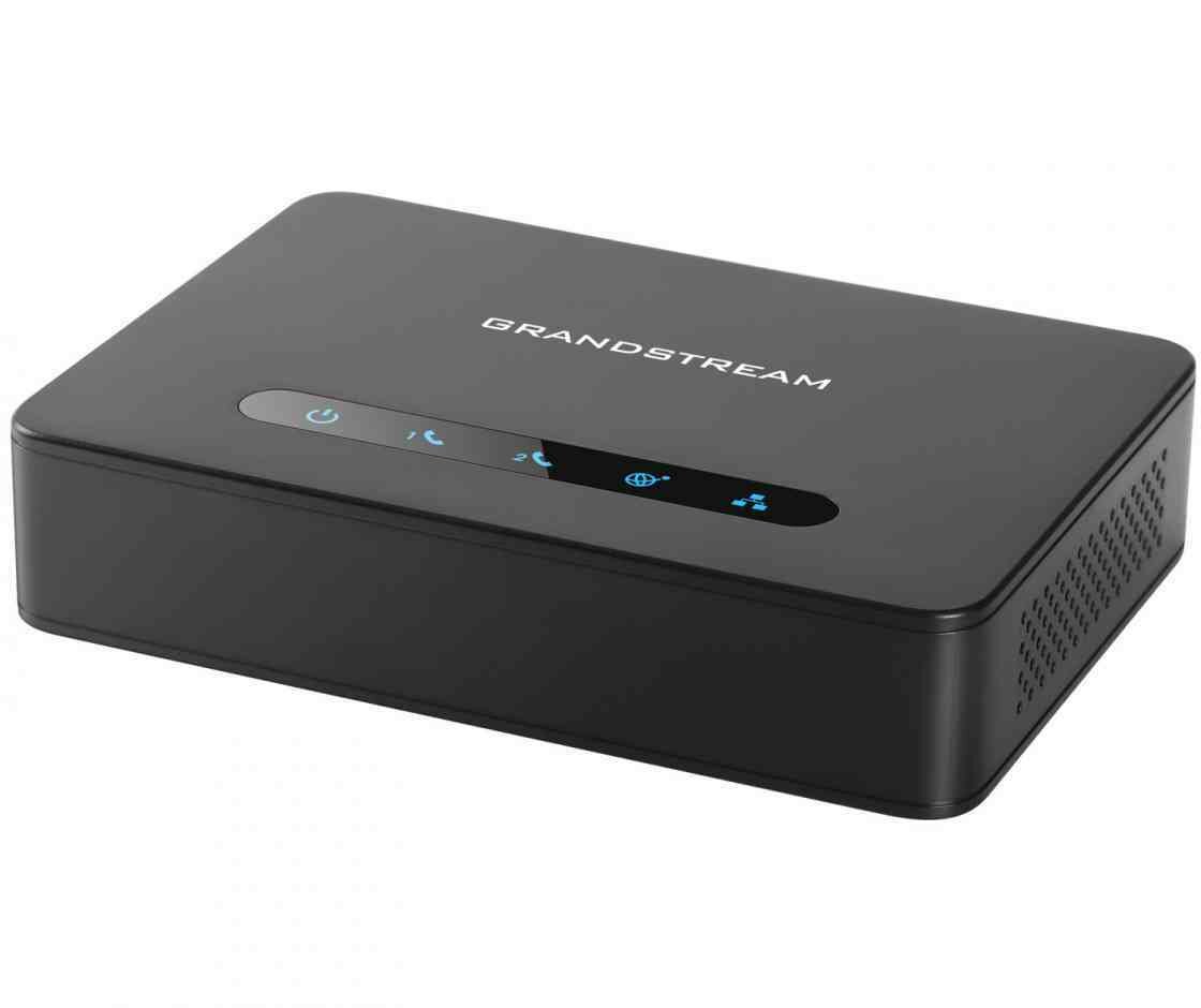 Grandstream HT812 FXS ATA, 2 Port Voip Gateway, Dual GbE Network