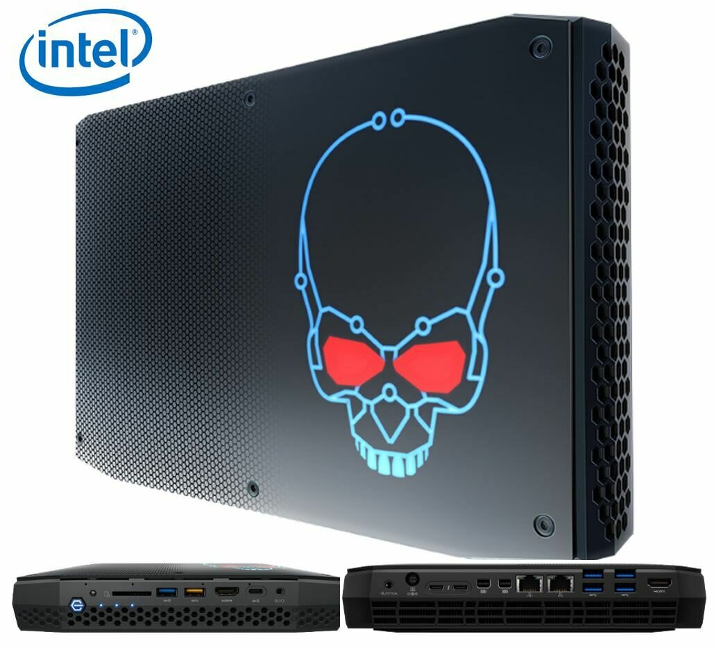 Intel BOXNUC8I7HNK4 NUC mini PC i7-8705G 4.1GHz Radeon RX Vega M GL 2xDDR4 SODIMM 2xM.2 PCIe 2xmDP 2xThunderbolt 6xDisplays 2xGbE LAN WiFi BT 13xUSB