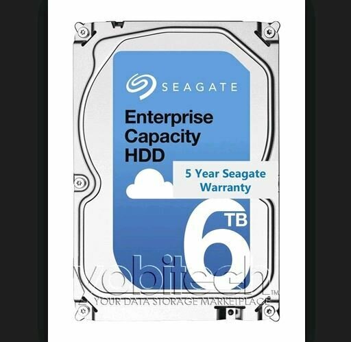 Seagate EXOS 6TB SAS Enterprise Capacity 512E Internal 3.5&#39; HDD, 6TB, 12Gb/s, 7200RPM, 5YR WTY