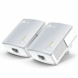 TP-Link TL-PA4010KIT AV600 Powerline Ethernet Adapter Starter Kit 600Mbps HomePlug AV 1xLAN Port 300m Range Plug &amp; Play Mini Size