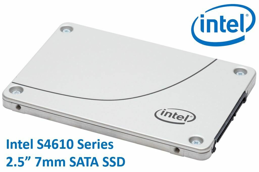 Intel DC S4610 2.5&#39; 480GB SSD SATA3 6Gbps 3D2 TCL 7mm 560R/510W MB/s 96K/45K IOPS 3xDWPD 2 Mil Hrs MTBF Data Center Server 5yrs Wty ~HBI-S4600-480GB