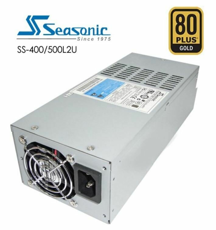 Seasonic 2U PSU Switch Mode Power Supply - Intel EPS 12V- SS-400/500L2U Active PFC
