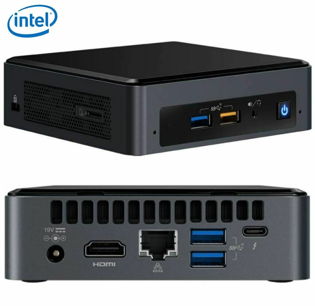 Intel NUC mini PC i5-8259U 3.8GHz 2xDDR4 SODIMM M.2 SATA/PCIe SSD HDMI USB-C (DP1.2) 3xDisplays GbE LAN WiFi BT 6xUSB DS POS ~BOXNUC8I5BEH4