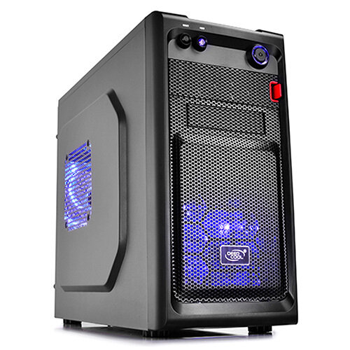 Deepcool Smarter Micro ATX Case with LED Includes 2x Blue 120mm LED Fans