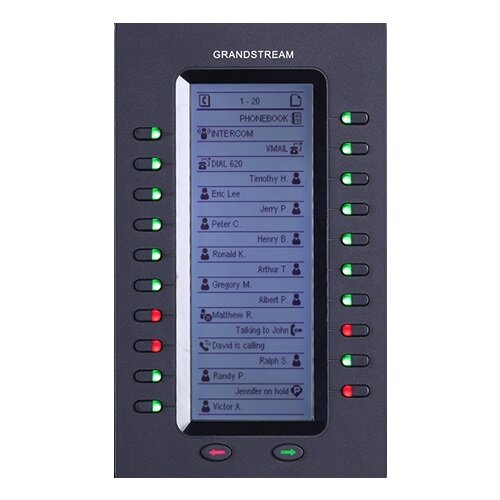 Grandstream GXP2200EXT  20 key Expansion Module 128x384 LCD for GXP2140, GXP2170 &amp; GXV3240