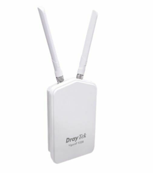 Draytek VigorAP902RP IP67 802.11ac wireless AP, TX power 25dBm, 2 xOmni-directional antennae, LANs with PoE-PD and PoE-PSE ports, 2 physical VLANs
