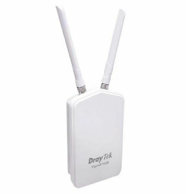 Draytek VigorAP902R IP67 802.11ac wireless AP, TX power 25dBm, 2 x Omni-directional antennae, 1 xGigabit LAN port with PoE-PD port, 2 x physical VLANs