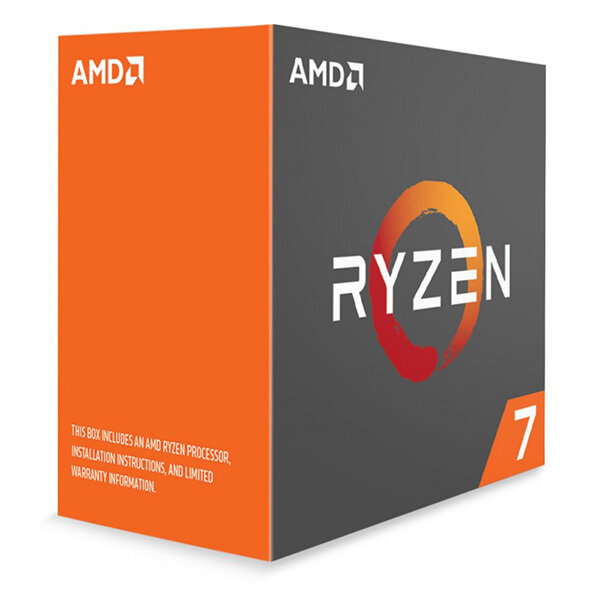 AMD Ryzen 7 1800X CPU 8 Core Unlocked 3.6GHz Base Speed with Turbo Speed 4GHz AM4 95w 16MB L3 cache Boxed 3 Years Warranty - No Fan