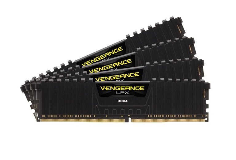 Corsair 64GB (4x16GB) DDR4 2400MHz Vengeance LPX Black