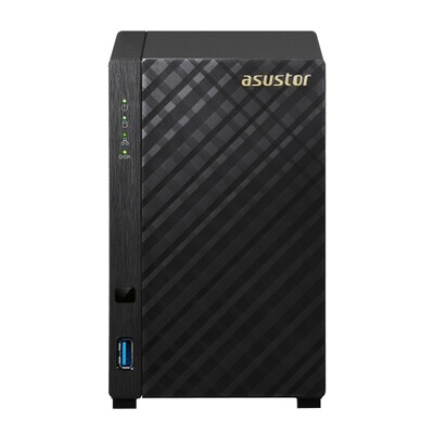 Asustor 2-Bay NAS, Marvell ARMADA-385 Dual Core, 512MB DDR3, GbE x1, USB 3.0, WoL, System Sleep Mode