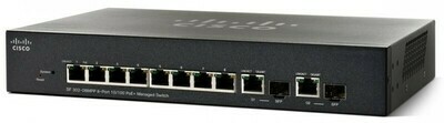 Cisco 8-port 10/100 + 2 x combo Gigabit SFP L3 Managed Switch (124W)