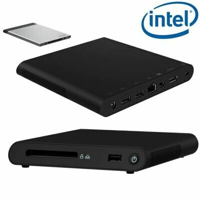 Intel Compute Card Dock BLKDK132EPJR HDMI MiniDP 2xDisplays 3xUSB3.0  GbE LAN 19V for digital signage kiosks smart TVs