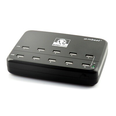 mbeatÂ® Gorilla Power 10 Port 60 W USB Charging Station