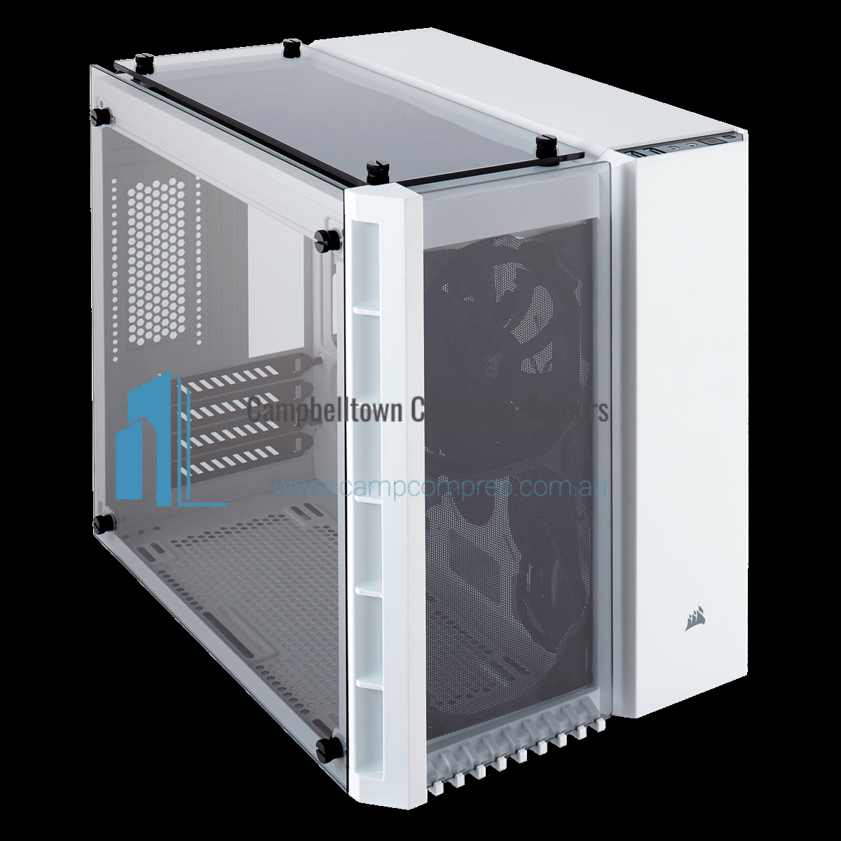 Corsair Crystal Series 280X Tempered Glass Micro-ATX Case White