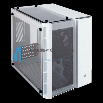 Corsair Crystal Series 280X Tempered Glass Micro-ATX Case White