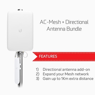 Ubiquiti Unifi AC Mesh &amp; Directional Antenna Bundle