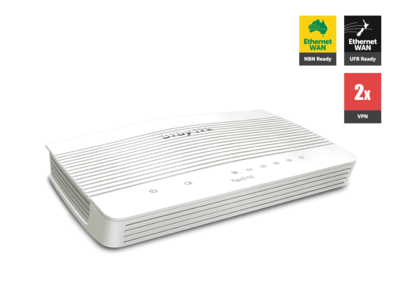 Draytek Vigor2133 Gigabit Broadband Firewall Router 450Mbps 3G/4G USB LTE with 4xGigabit LAN 2xVPN backup support VigorACS SI 2years wty