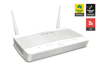 Draytek Vigor2133N Wireless Gigabit Broadband Firewall Router 450Mbps 3G/4G USB LTE with WAN 4Gigab LAN 2VPN 11n WiFi backup support VigorACS SI 2yr