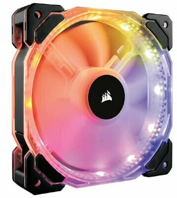 Corsair HD 140mm PWM RGB LED Fan with Controller. Twin Pack