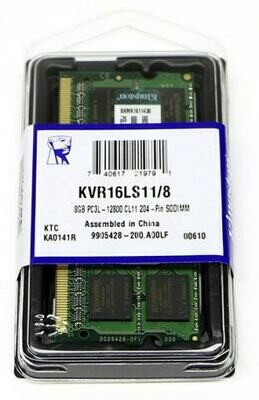 Kingston 8GB (1x8GB) DDR3L SODIMM 1600MHz