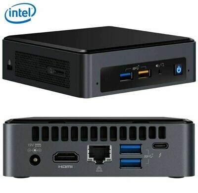 Intel NUC mini PC i5-8259U 3.8GHz 2xDDR4 SODIMM M.2 SATA/PCIe SSD HDMI USB-C (DP1.2) 3xDisplays GbE LAN WiFi BT 6xUSB DS POS ~BOXNUC8I5BEH4