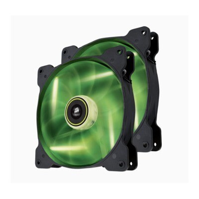 Corsair SP 140mm Fan with Green LED High Pressure Twin Pack