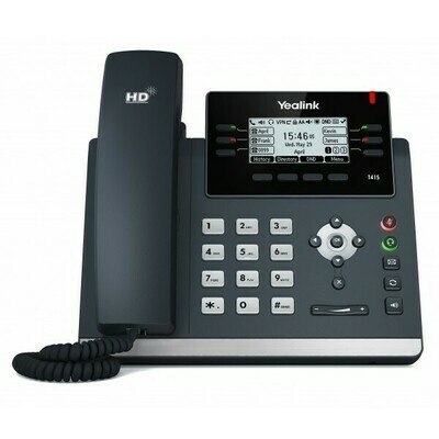 Yealink T41S 6 Line IP phone, 2.7&#39;192x64 pixel graphical LCD with backlight, 2x 10/100 Ports, 6 Program keys/BLF/XML/HDV, 1x USB Port, Opus Suppor