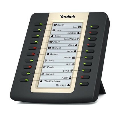 Yealink EXP20 expansion board for SIP-T27P/SIP-29G, LCD screen, 20 Dual LED&#39;s. Supports up to 6 units