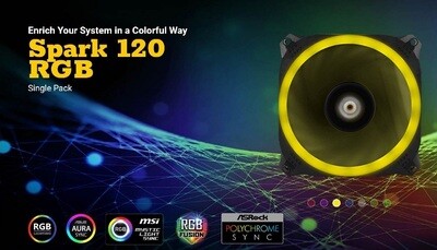 Antec SPARK 120 RGB Dual-Ring Design, Hydraulic Bearing, LED PWM Fan. 2 Years Warranty