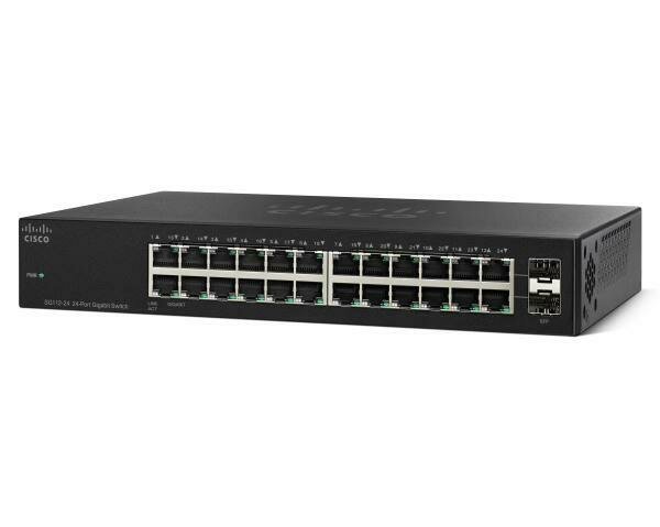 Cisco SG 110 24-Port Gigabit Unmanaged Compact Switch 2 combo Gb SFP Slots