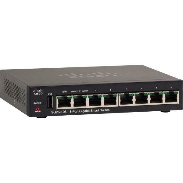 Cisco SG250-08 8-PORT GIGABIT SMART SWITCH