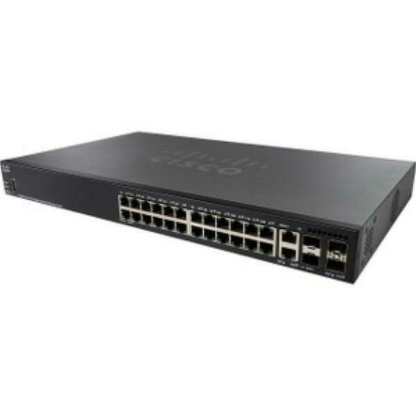 Cisco SG350X-24P 24-Port Gigabit PoE Stackable Managed Switch