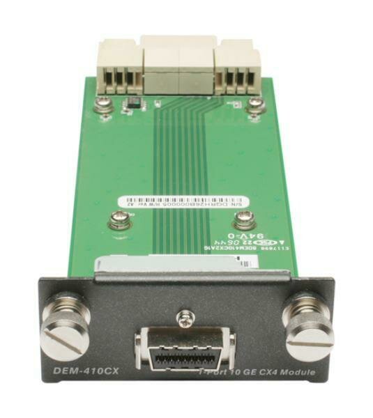 D-LINK DEM-410CX 1-Port 10-Gigabit CX4 Module for DGS-3400/DGS-3600/DWS-4026