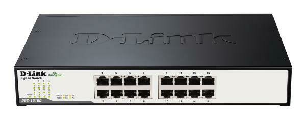 D-LINK DGS-1016D 16-Port Gigabit Unmanaged Switch (Metal Housing)