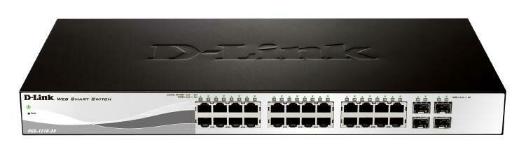 D-LINK DGS-1210-28 28-Port Gigabit WebSmart Switch with 24 UTP and 4 SFP Ports