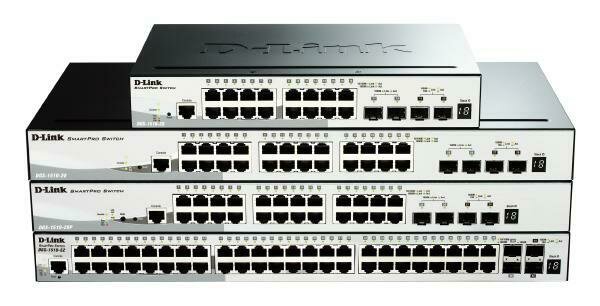 D-LINK DGS-1510-28P 28-Port Gigabit SmartPro PoE Switch with 24 UTP, 2 SFP and 2 SFP+ 10G Ports